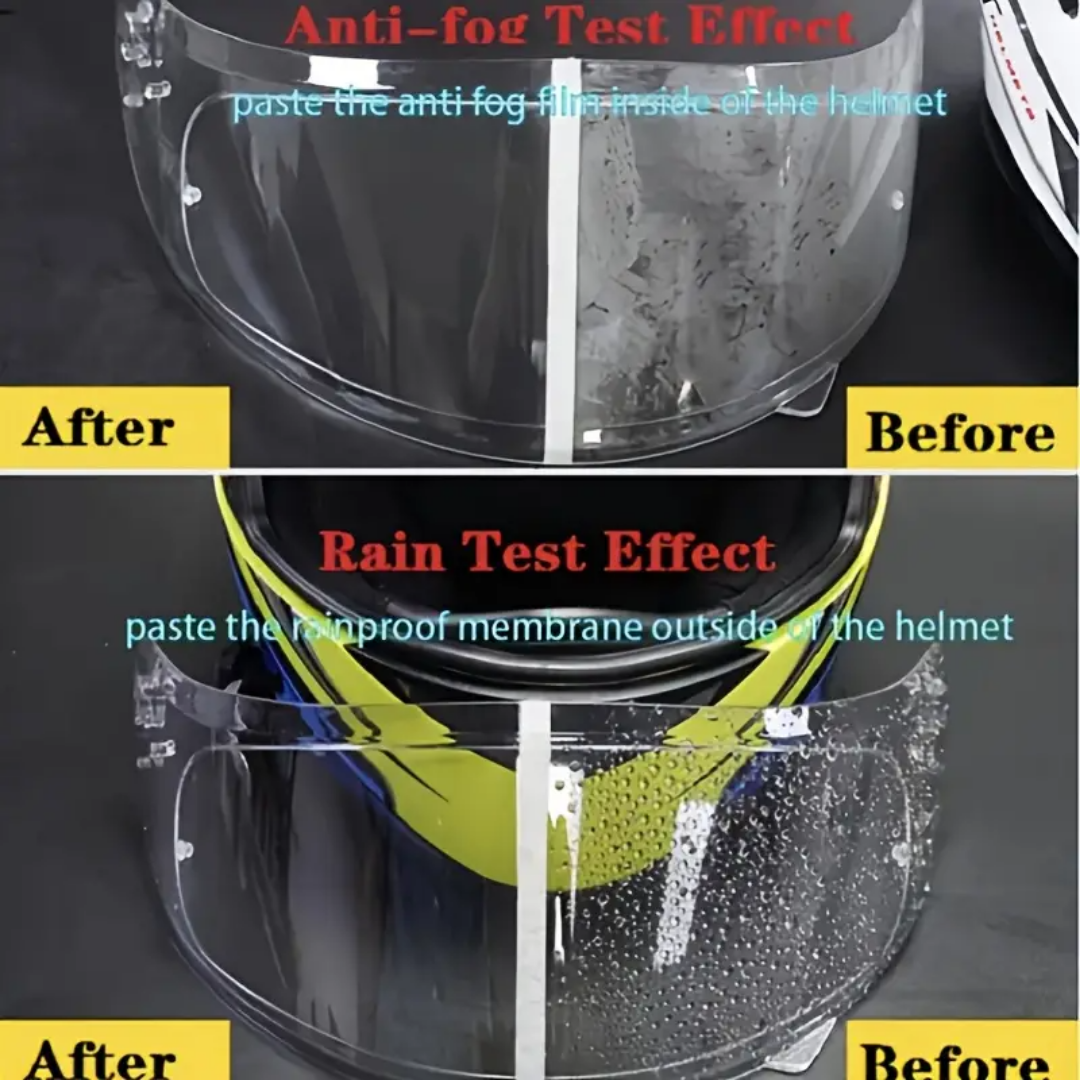 Pelicula Anti- Lluvia y Anti-Empañante Visor Moto