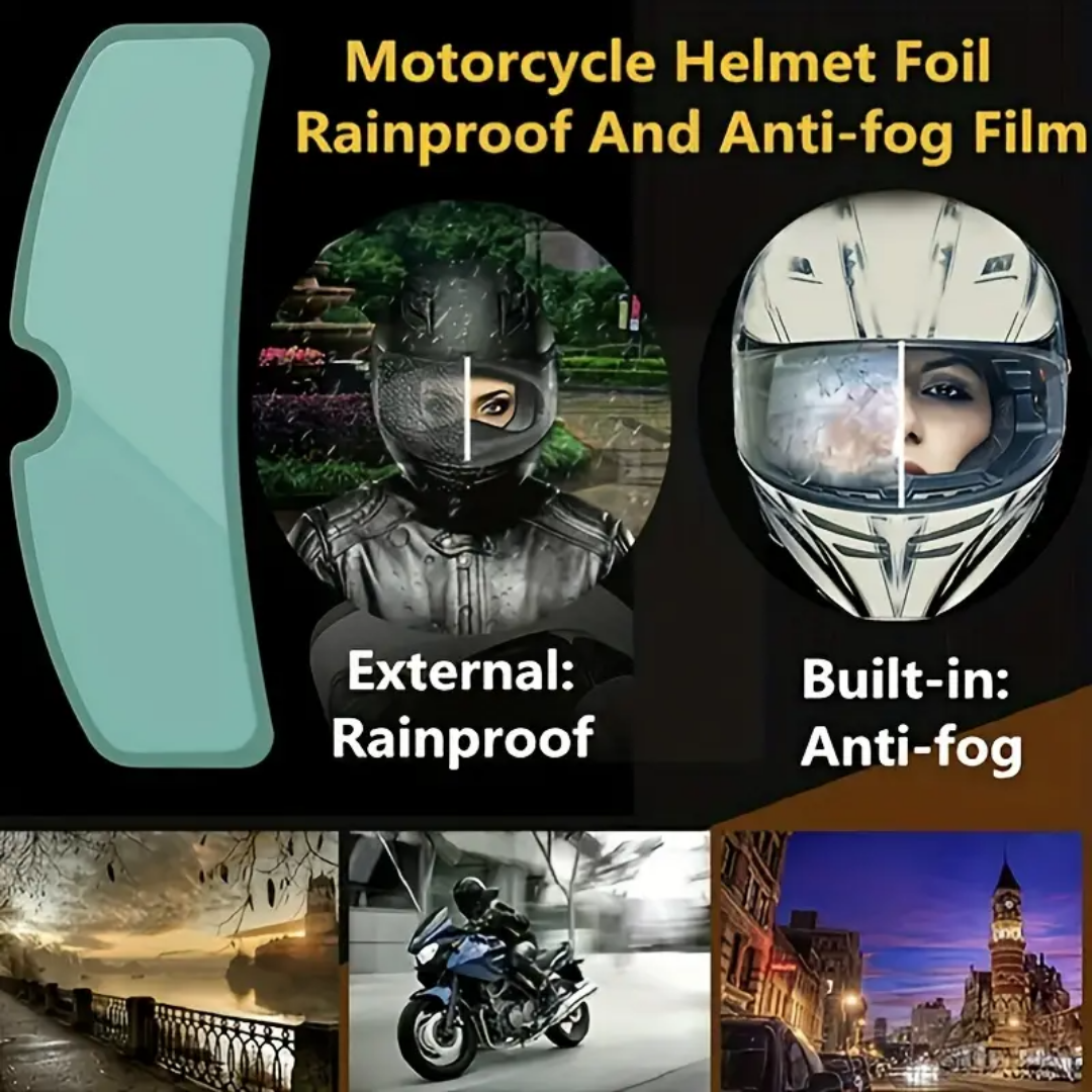 Pelicula Anti- Lluvia y Anti-Empañante Visor Moto