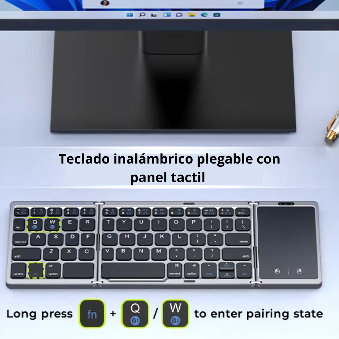 Mini Teclado Plegable PORTATIL !Llevalo a donde quieras!